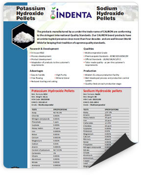 Download Potassium Hydroxide Pellets &  Sodium Hydroxide Pellets Brochure